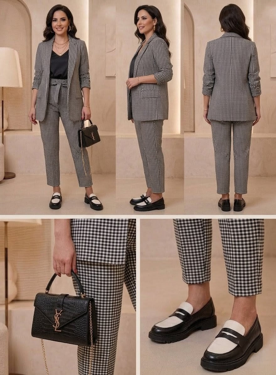 Ensemble à carreau luxus
