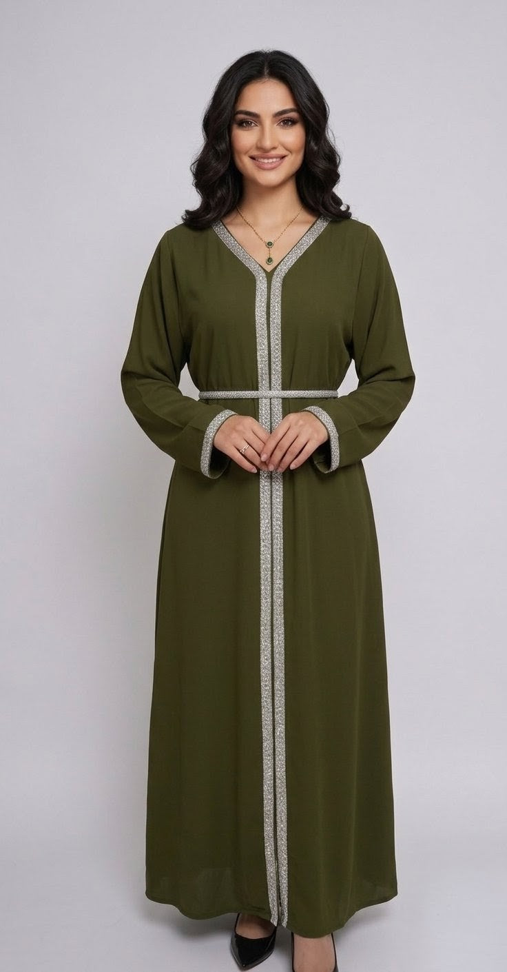 ABAYA MODERNA KAKI