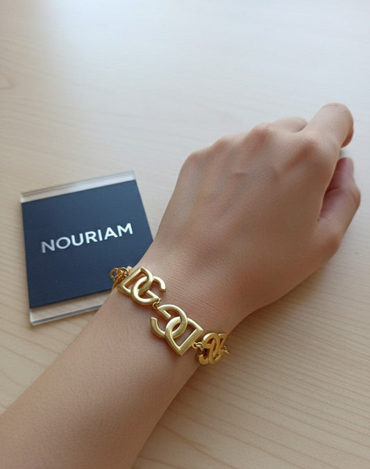 Bracelet goldy en acier inoxydable - Nouriam