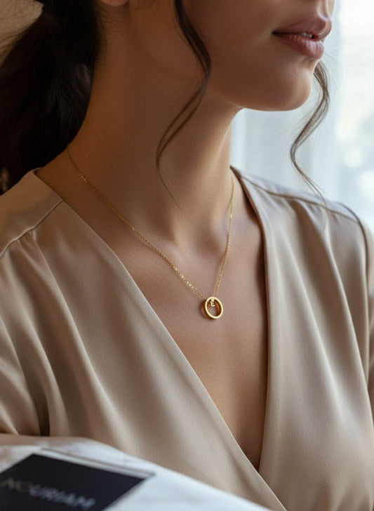 Collier c - love en acier inoxydable - Nouriam