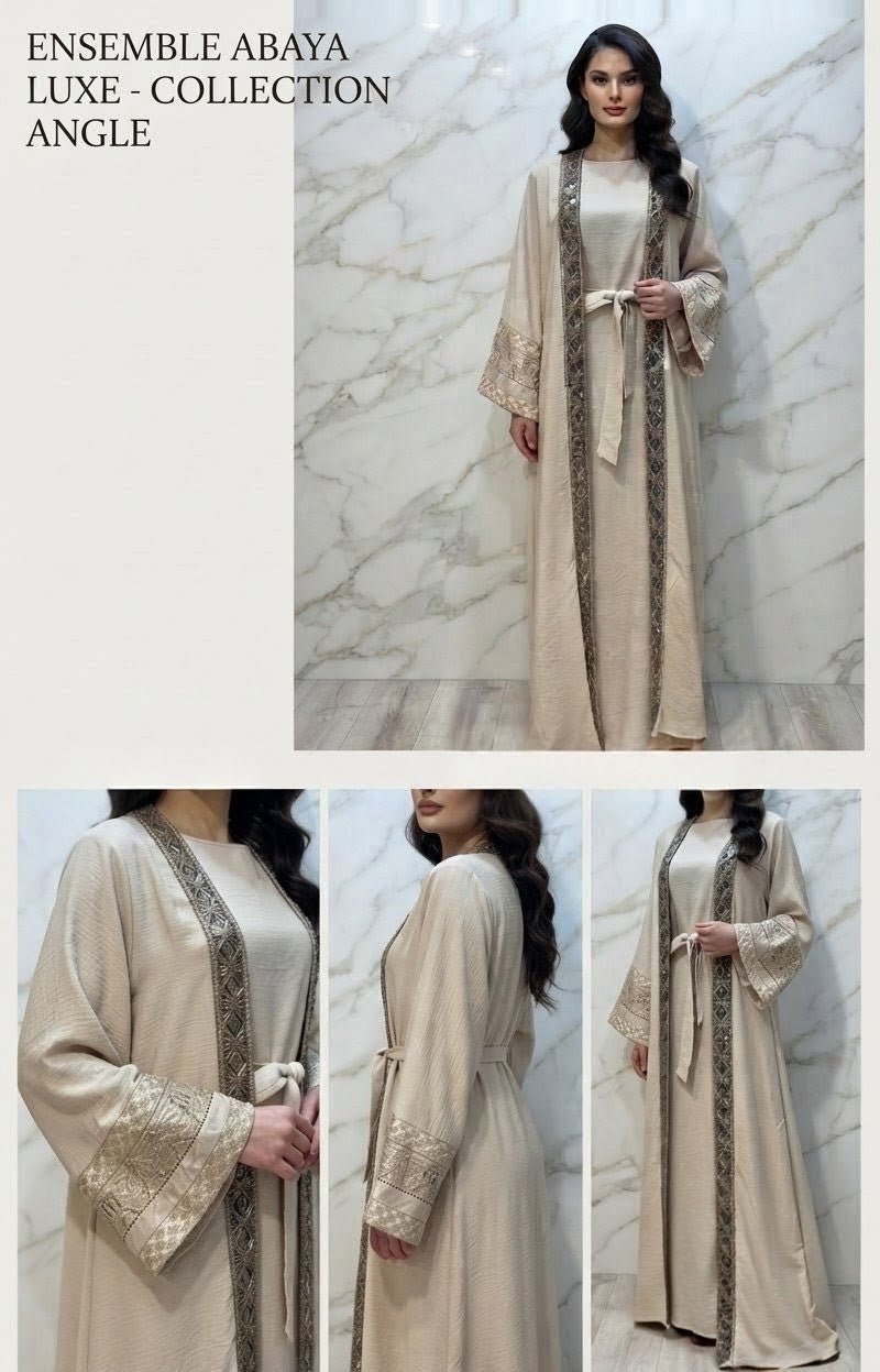 Ensemble abaya luxe - Nouriam