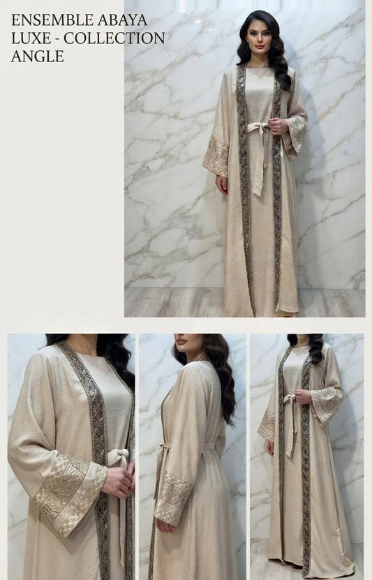 Ensemble abaya luxe - Nouriam