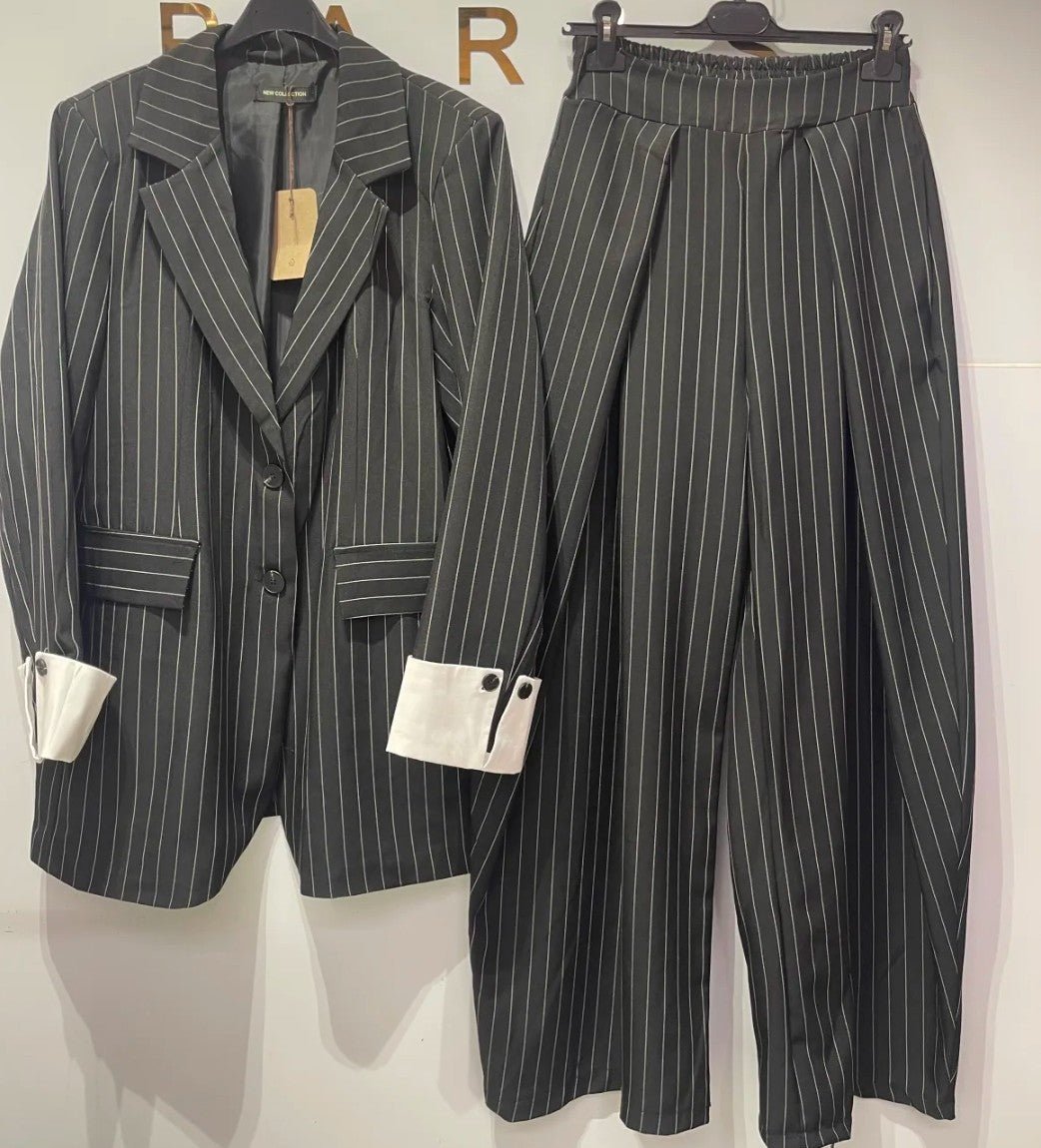 Ensemble blazer à rayure - Nouriam
