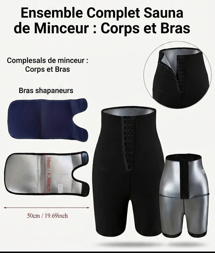 Ensemble de sudation sauna minceur - Nouriam