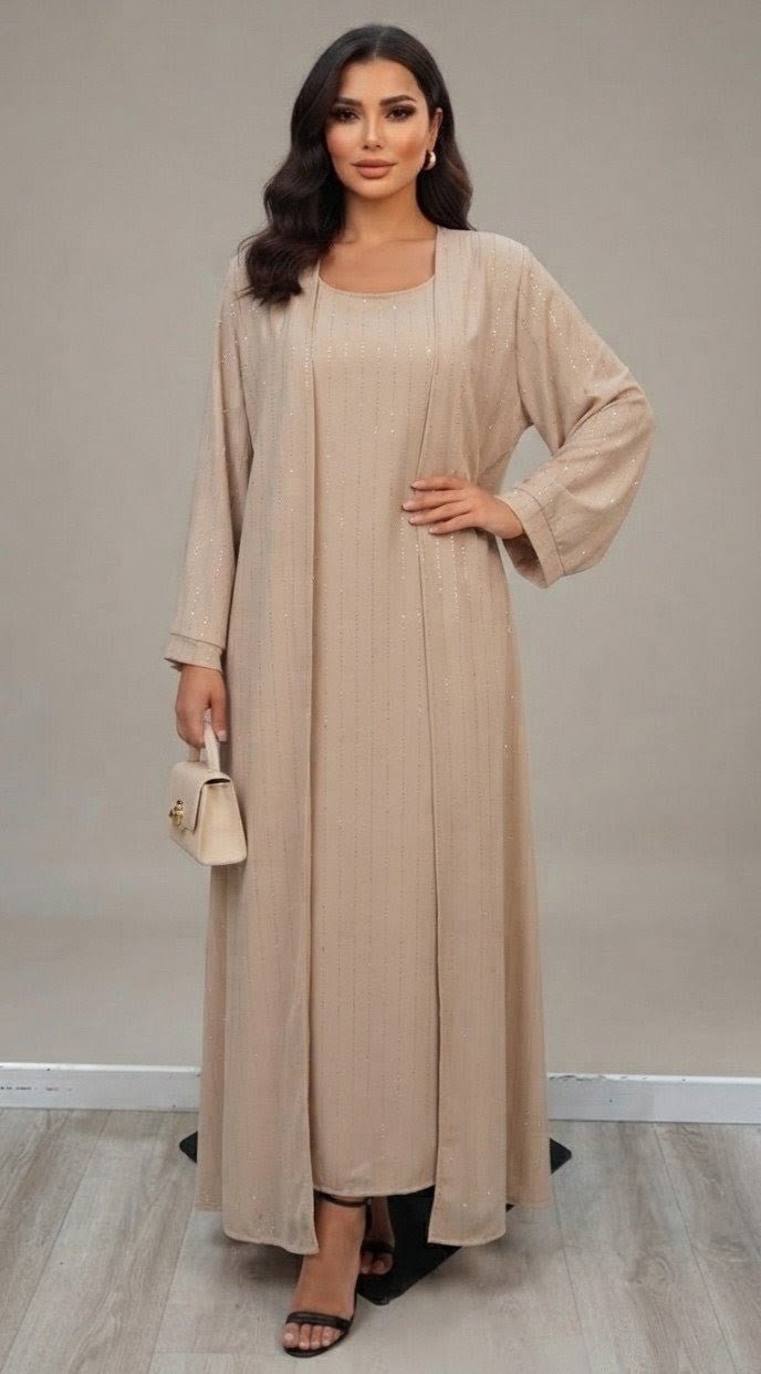 Ensemble Khaliji robe + kimono - Nouriam