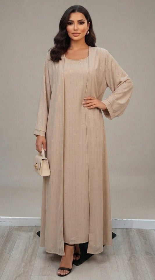 Ensemble Khaliji robe + kimono - Nouriam
