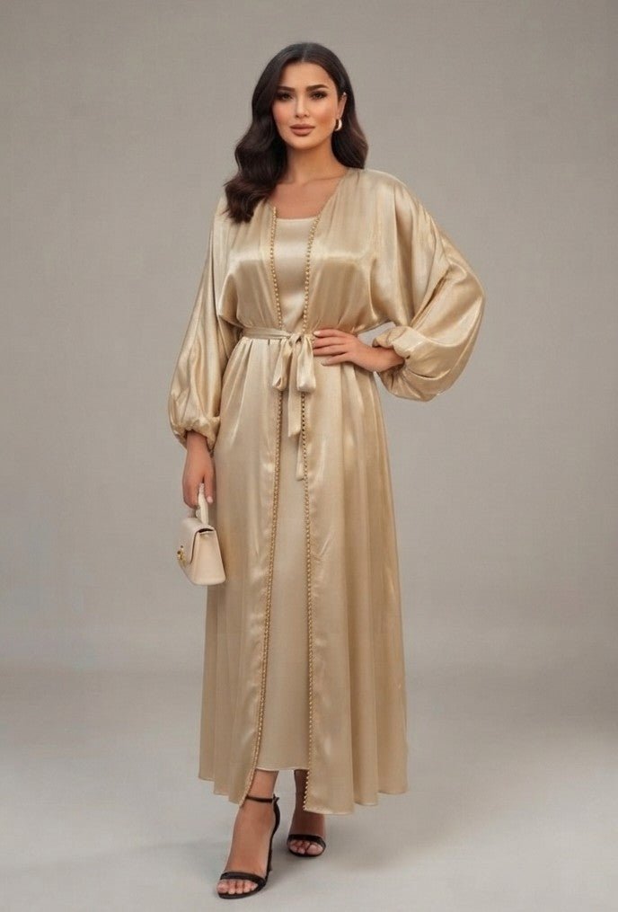 Ensemble khaliji robe + kimono - Nouriam