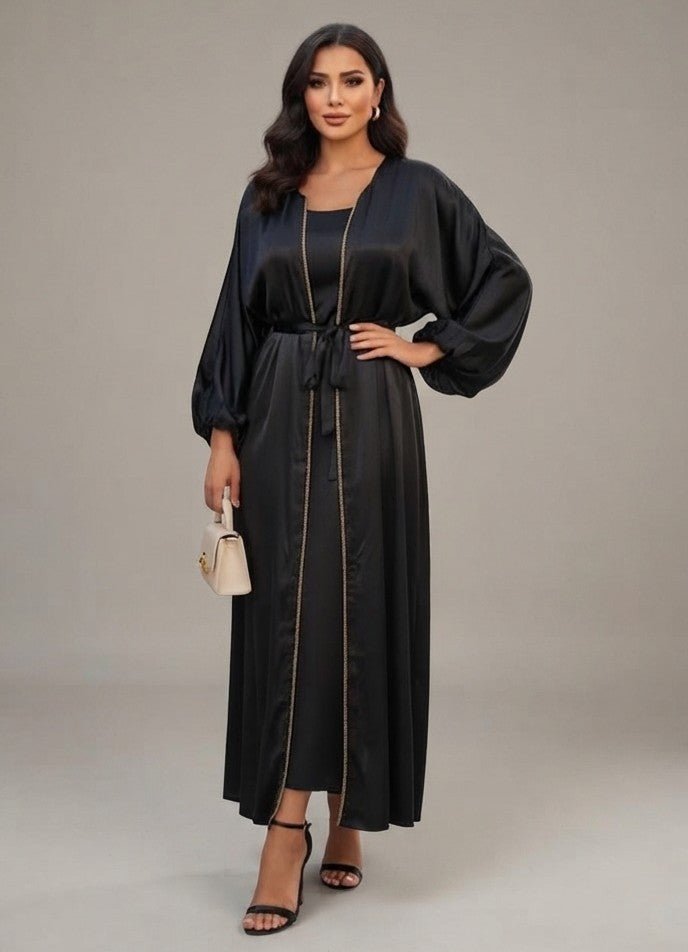 Ensemble khaliji robe + kimono - Nouriam