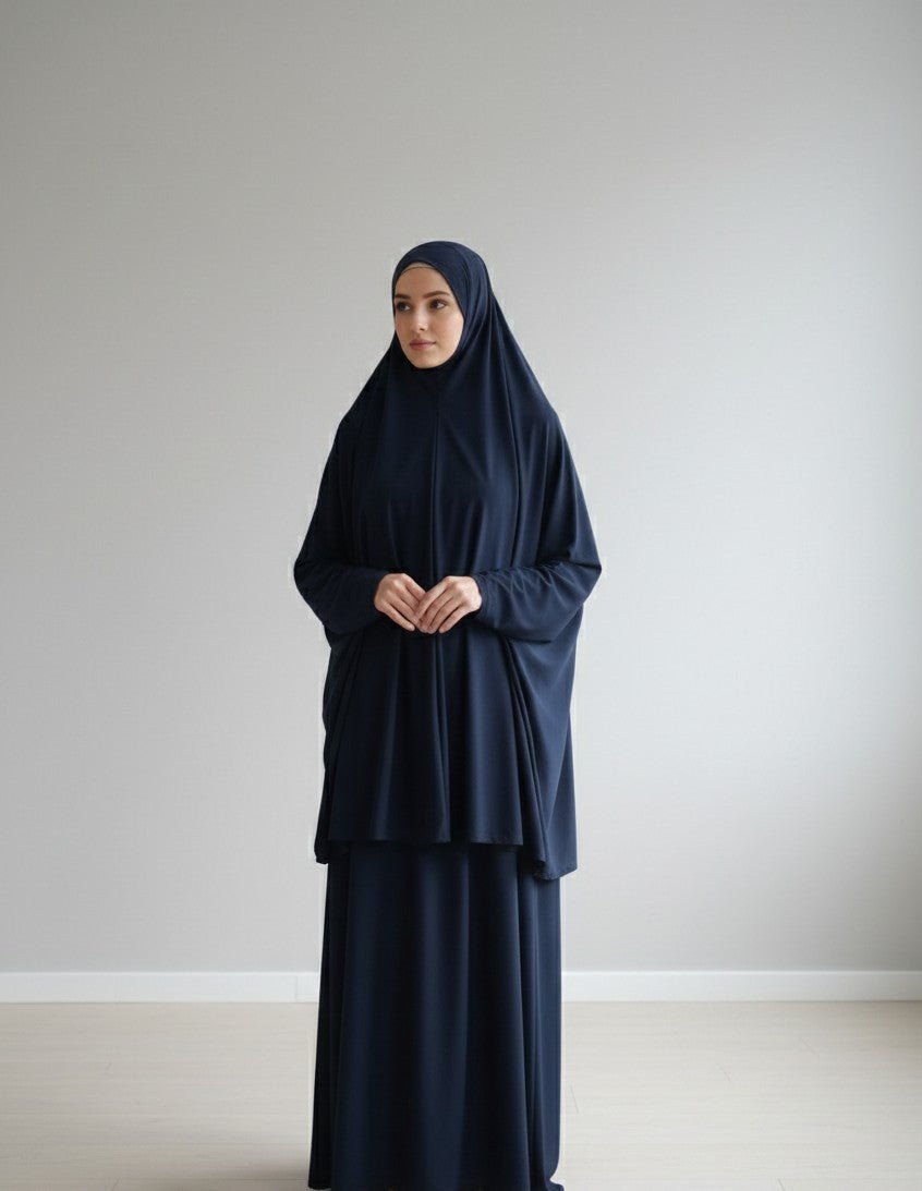 Ensemble mastour bleu nuit - Nouriam