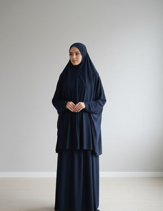 Ensemble mastour bleu nuit - Nouriam