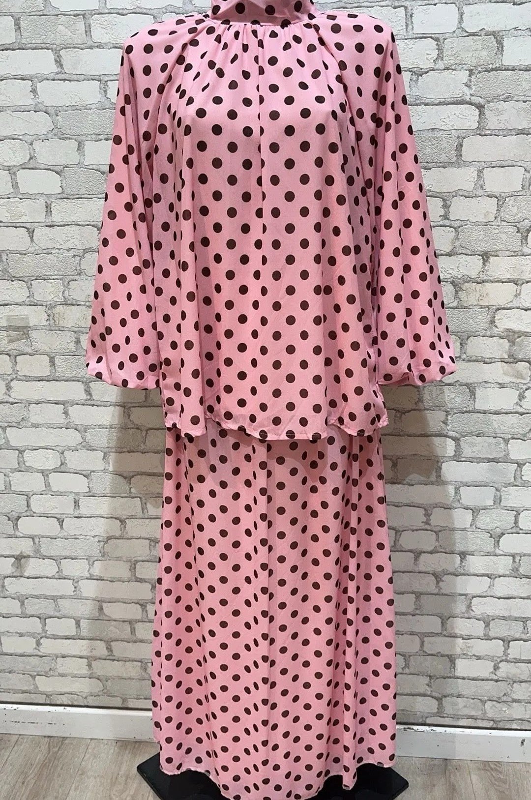 Ensemble petit pois rose - Nouriam