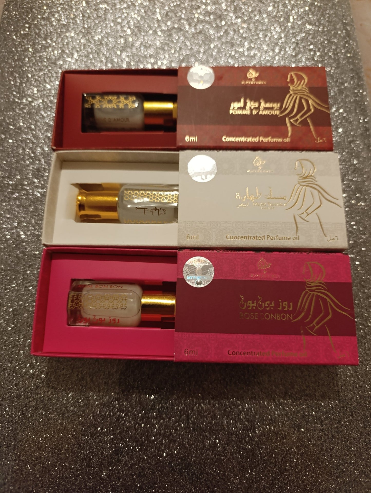 Lot de trois muscs parfumé longue durée - Nouriam