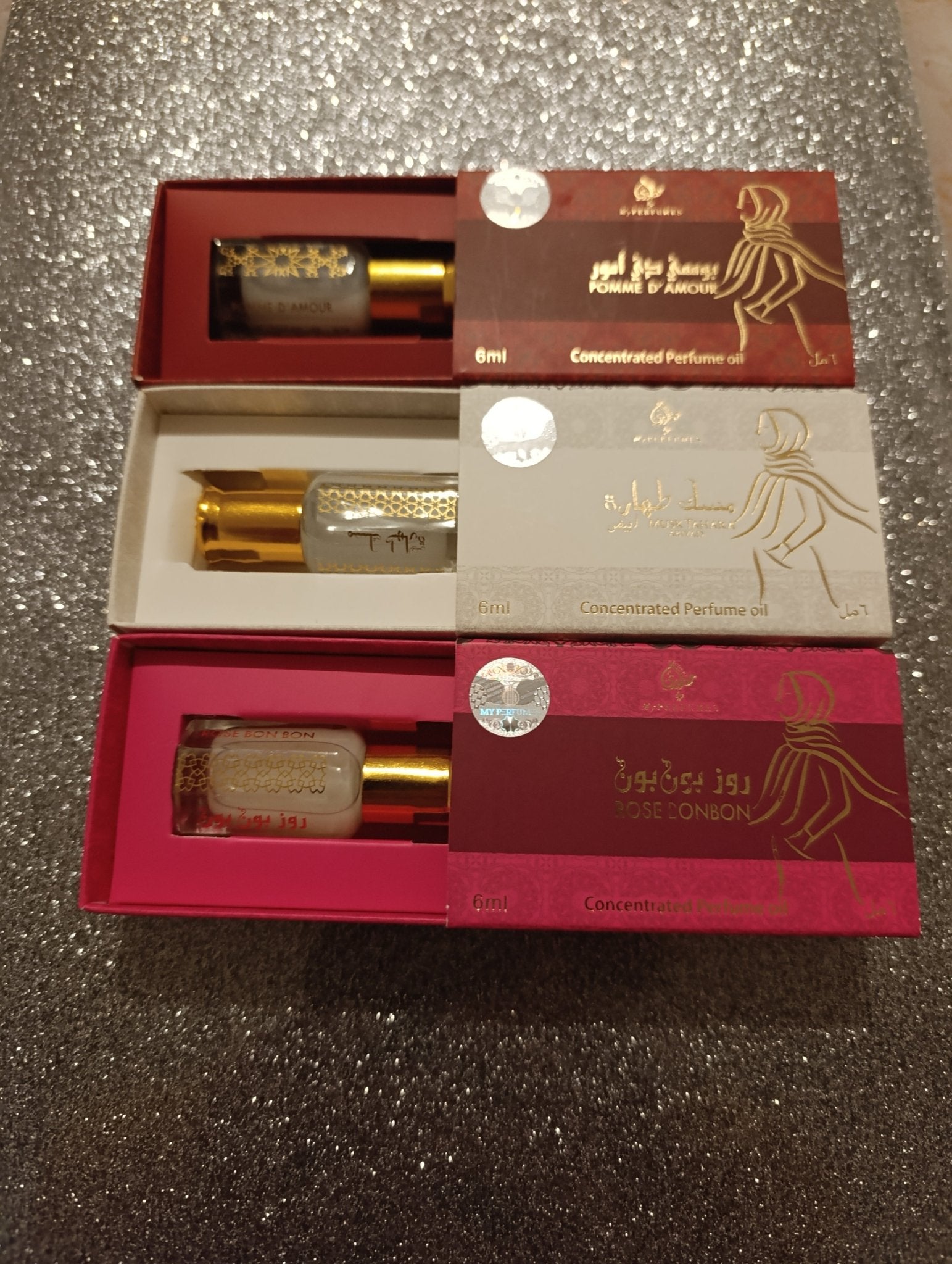 Lot de trois muscs parfumé longue durée - Nouriam