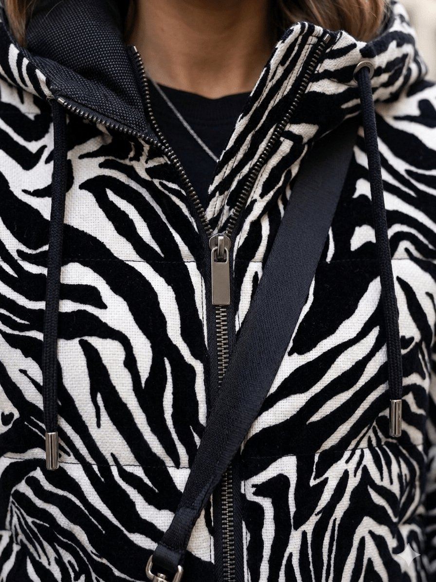 MANTEAU MI - LONG - ZEBRESSE - Nouriam