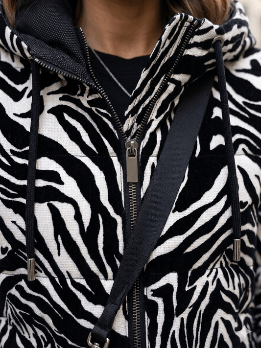 MANTEAU MI - LONG - ZEBRESSE - Nouriam