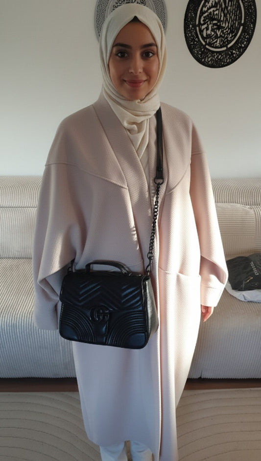 MANTEAU OVERSIZE DÉCONTRACTÉ - BEIGE