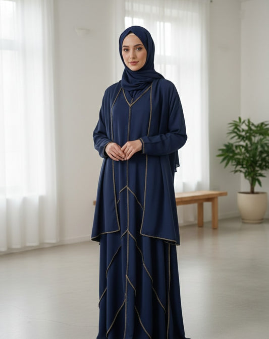 Robe strass mastour avec voile intégré