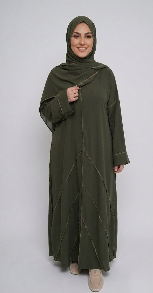 Abaya avec voile intégré