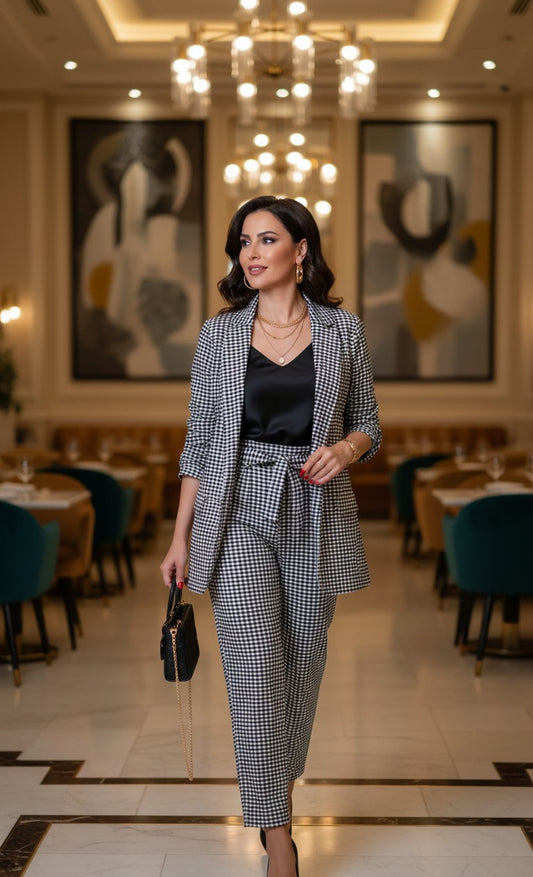 Ensemble à carreau luxus