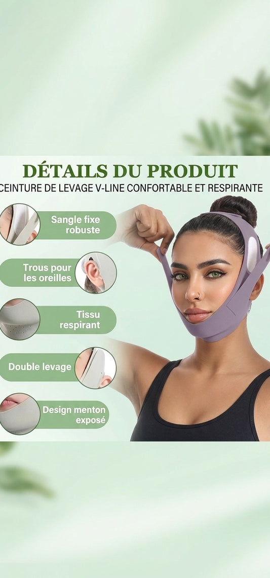 Masque liftant affinant double menton