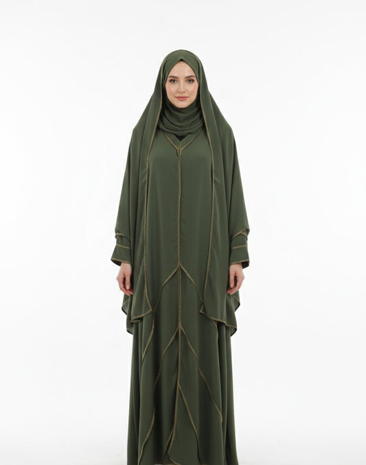 Robe strass mastour avec voile intégré